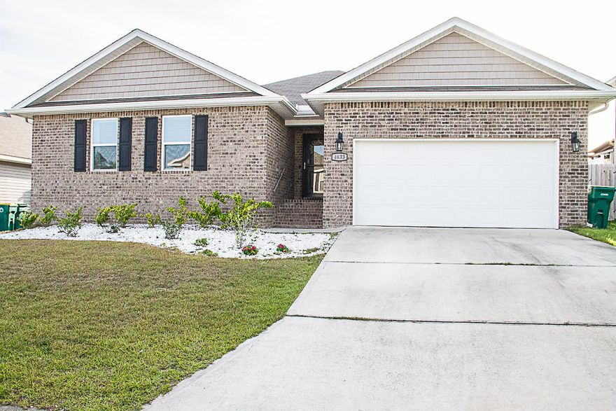 Available and move in ready........This fabulous South Crestview home has easy access to bases, beaches and shopping.  Open floor plan The Denton boasts over 2250 square feet.  4/2 open concept features laminate vinyl plank, stainless appliance package, split floor plan, nice foyer with coat closet, spacious bedrooms, and many upgraded extras.  Extra large master, walk in closet, separate shower, garden tub, double vanity and plenty of natural light throughout the home.  Custom pergola in the backyard with brick pavers, fire pit and plenty of room for outdoor entertaining.  Privacy fenced, 2 car garage, and great curb appeal.  No inside smoking or vaping.  Pets allowed with a $400 non-refundable pet fee and owner approval.  The rental rate includes lawn care.  Military Discounts Available.