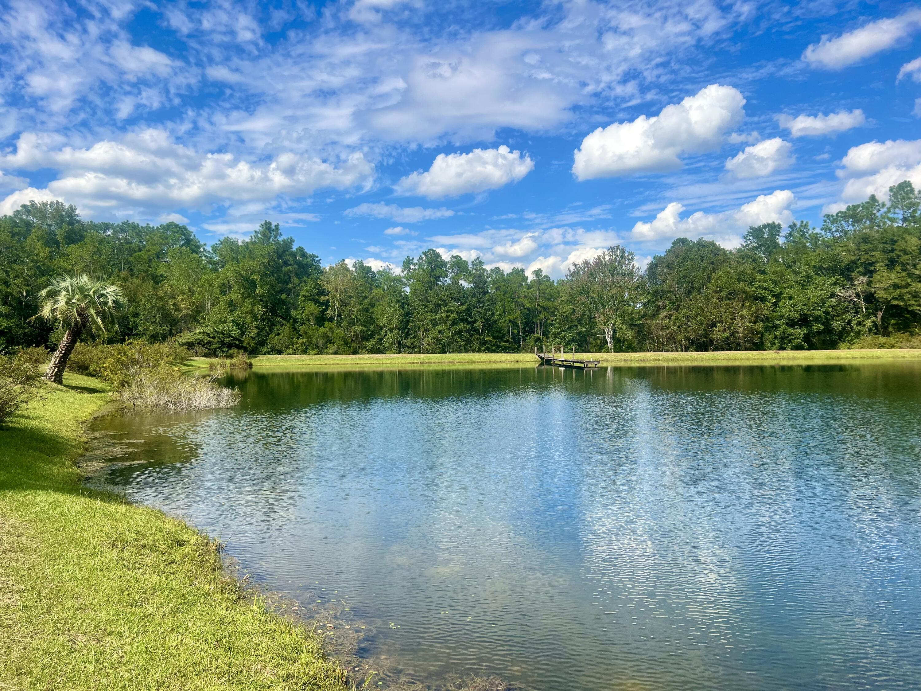 Welcome Home to your own private retreat with over 14 acres of land surrounded by the natural beauty of two serene spring fed ponds. Enjoy the peaceful ambiance and scenic views of this amazing and unique property. The home itself is adorned w/ cedar lap siding and boasts a rustic and inviting design with a warm and welcoming wrap around porch that beckons you to sit and enjoy the tranquil surroundings. Inside the home, you will find a spacious living room complete with a cozy wood burning fireplace w/ brick surround and an adjoining Florida room w/ large windows that showcase the stunning outdoor scenery. The kitchen comes equipped with appliances and boasts solid wood cabinetry w/ ample storage. Formal dining room is able to accommodate a large dining set and can be closed off from the kitchen w/ a door. The home has two master suites - one downstairs and one upstairs. The upstairs master opens to a balcony - the perfect spot for drinking your morning coffee!! An additional two bedrooms and one bathroom are also located upstairs. The home has a 2 car carport for parking. A second home is located on the property and could be renovated and used as a guest home or mother's in law suite OR could make a darling home school. The possibilities are endless! A well is located on the property as are multiple power/water accesses. Multiple outbuildings for storage and parking on the property. It's amazing that all of this tranquility is tucked away and located within 5-10 minutes of grocery stores, restaurants, banks and the post office to name a few. Great fishing including bass, bream and catfish! Don't miss out on this one...your own private retreat - it's a true hidden gem! 