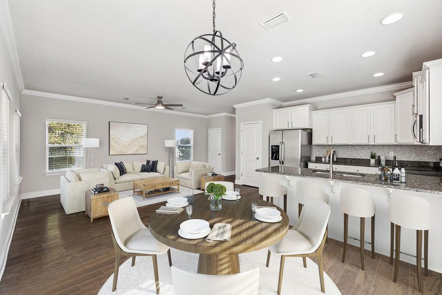 Tucked in the cul-de-sac of Topsail Walk, this move-in ready home is perfectly situated to welcome you to the South Walton community! The entire first floor has been repainted, including ceilings, walls, doors & trim. The entire home has been deep-cleaned, and a pre-listing inspection was ordered and all reported repairs have been performed. Conveniently located less than ten minutes from Walmart, the Choctawhatchee Bay and the beaches of 30A, Topsail Walk is a hidden gem among the surrounding 30A communities. Comprised of only 24 homes lining Topsail Drive, Topsail Walk is an idyllic place to start your next chapter - the kind of place where neighbors know one another and kids know dinner is ready when the porch light comes on.

The home faces south, bringing daily sunrises and the sunsets to the front porch & shaded summer afternoons to the large back deck and paver patio. Being in the cul-de-sac, the back yard spans wide, providing ample room for expanding or upgrading entertainment space & landscaping.

Entering through the front door, you are welcomed to engineered hardwood flooring throughout the first floor. Coming through the spacious entry, you will find a half-bath on your left before entering the home's main living space. The open concept floor plan allows for easy entertaining. The kitchen is clean and inviting with granite counters, decorative tile backsplash, white cabinets & stainless steel appliances. A peninsula separating the kitchen from the dining area allow room for several barstools while the living room spans the width of the home and brings in lots of natural light.

Heading upstairs, you will find carpeted flooring throughout. The spacious landing will lead you to the laundry closet and all three bedrooms. The master bedroom is thoughtfully tucked in the rear of the home and faces the beautifully wooded land behind the property. A surprisingly large walk in closet and en-suite allow for optimum privacy and convenience in your daily life. The master bathroom is complete with two sinks, a soaking tub and separate walk-in shower. Meanwhile, the two additional bedrooms are adjoined by a jack-and-jill bathroom with two vanities, separated by a large storage closet.

If you're looking for a quiet home a short walk from the bay and a short drive away from the 30A lifestyle, inquire today!