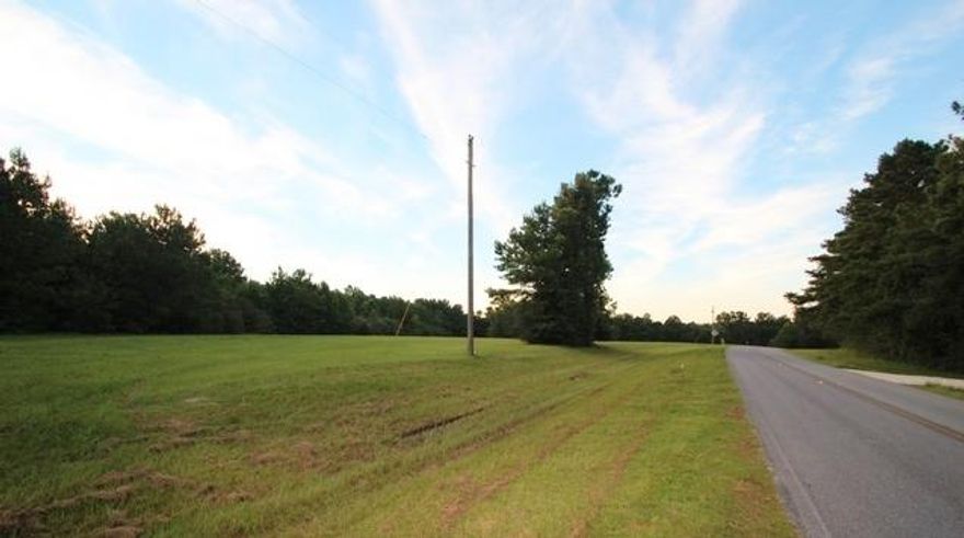Beautiful flat parcel of land with over 1300 feet of frontage on Hwy. 602.