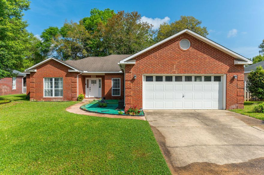 Nestled in the highly sought-after Bluewater Bay community, this home offers a fantastic living experience with easy access to schools, shopping, restaurants, and other amenities. Step inside to a modern ''Coastal'' feel complete with LVP flooring, updated appliances, and much more!! The thoughtfully designed split floor plan ensures privacy and convenience, while newly remodeled bathrooms bring a fresh, modern touch. Step outside to a partially fenced backyard, offering a welcoming space for relaxation or entertaining. Renters are responsible for all utilities. Pets considered (fees may apply).