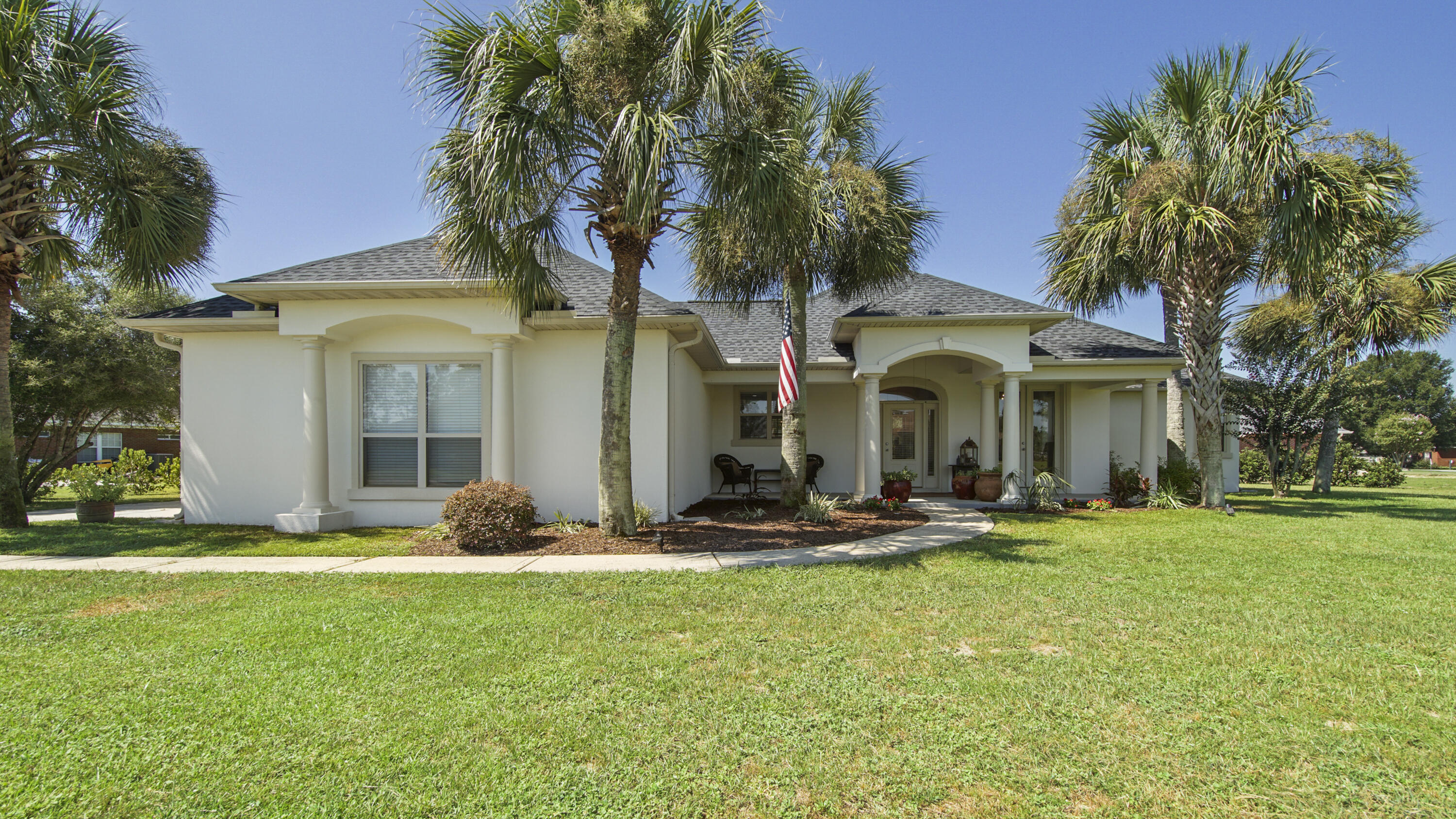 Welcome Home, this beautifully crafted 3-bedroom, 2-bathroom home located in the serene community of  Windswept Estates is a stunning property offering 2,221 square feet of thoughtfully designed living space, blending modern comforts with classic charm.  As you step inside, you'll be greeted by an open floor plan that features an abundance of natural light, accentuated by high ceilings and tasteful finishes. The spacious living area seamlessly flows into a gourmet kitchen, complete with granite countertops, stainless steel appliances, a new dishwasher, a new refrigerator, and plenty of counter space--perfect for entertaining guests or enjoying family meals. The home also features a formal dining room that can easily be transformed into a home office, offering versatility to suit your needs The primary suite is a true retreat, boasting a walk-in closet and an en-suite bathroom with dual vanities, a soaking tub, and a separate shower. Two additional bedrooms provide ample space for family, guests, or a home office. Recent upgrades add to the home's appeal, including a brand-new roof, a new lawn pump, and a 5-year-old HVAC system. You'll also enjoy the convenience of a one-year-old water heater and new ceiling fans throughout the home.  Outside, the property continues to impress with a spacious backyard and large screened in patio , offering the ideal setting for outdoor dining, relaxation, or play.  Located in the desirable Windswept Estates community, this home is just minutes from top-rated schools, shopping, and the beautiful beaches of the Emerald Coast. Enjoy access to community amenities including a golf course, pool, and parks.

Don't miss the opportunity to make 1464 Brushed Dune Cir your new homeschedule a showing today!