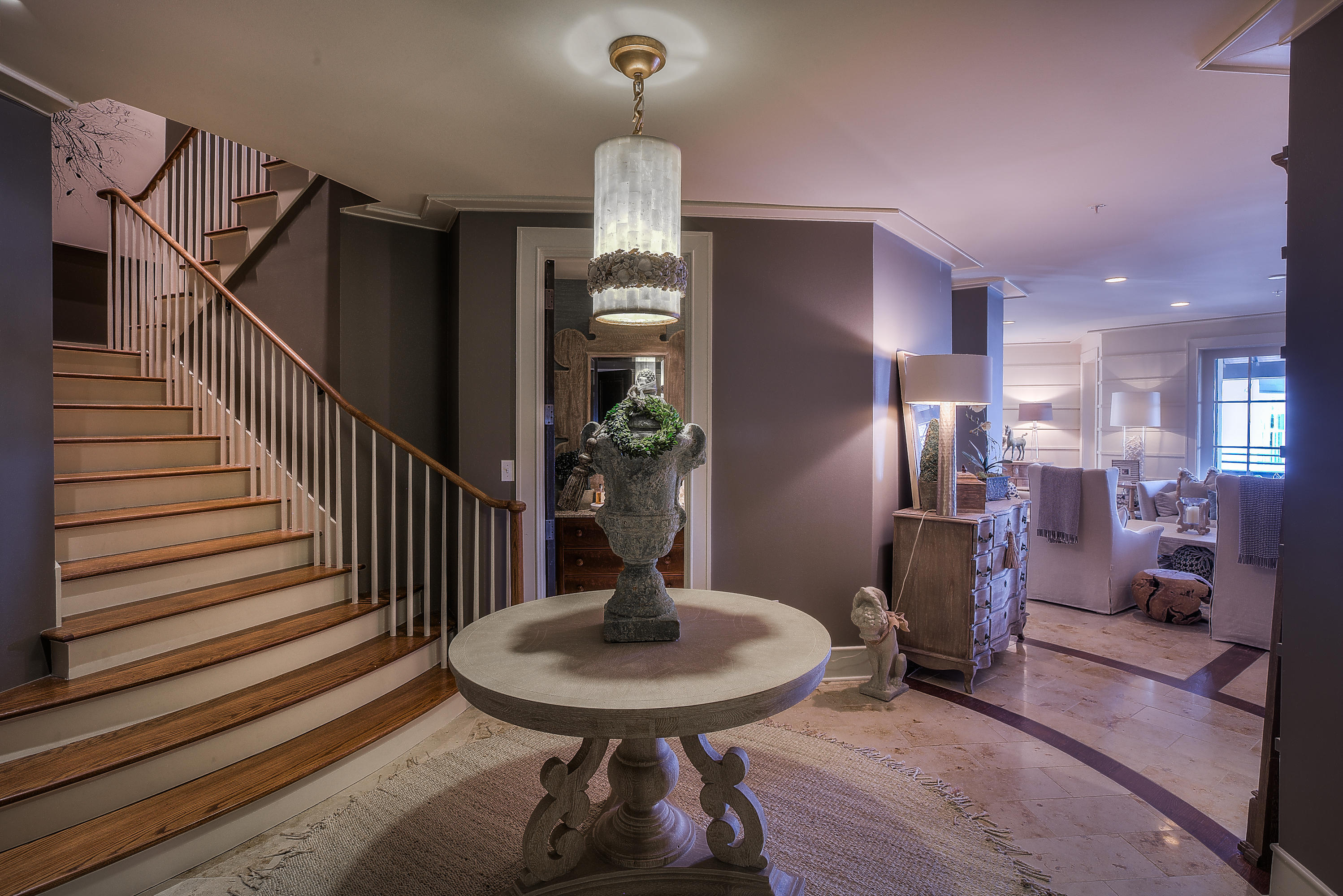 Own the LARGEST condo in Rosemary Beach! The double door entry from the third floor of the Mercado building opens to a grand two level foyer with beautiful crystal chandelier. The first floor includes an open kitchen and dining area, spacious living room and a master bedroom. The second floor includes another great master and two additional bedrooms. The master on this floor includes a freestanding Kohler tub. This condo also has 610 square feet of balcony space. Information contained within this listing such as square footage, is deemed to be accurate but is not guaranteed. Buyer to verify.