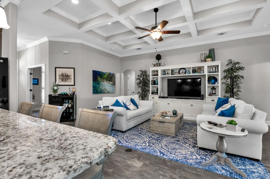 This spectacular custom brick home has been expertly designed to exude modern luxury and elegance around every turn. Not a single detail has been overlooked or expense spared in the creation of this remarkable residence with flawless finishes and fixtures on show throughout.  The spacious layout boasts five good-size bedrooms and four full bathrooms including a master suite, with custom closet built-ins.  The large bedroom and bathroom set over the garage  would make the ideal guest accommodations when visitors come to share in this slice of paradise.  A stately office is ready and waiting for those who work from home while a selection of sumptuous living spaces has been crafted to suit every mood and occasion.  Daily life will center around the open-concept kitchen, breakfast (CLICK MORE)