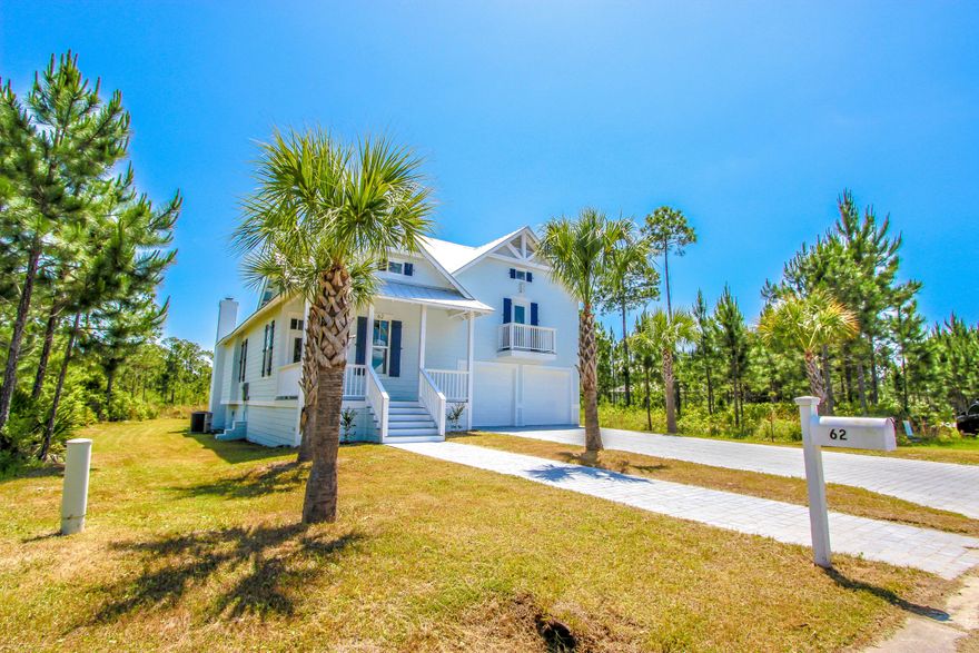 This 4 bedroom 5 bathroom home sits on a large lot and backs up to the State Preserve!!! Cypress Breeze Plantation is a gated community located 1/2 mile to the public beach access at Gulf Place. With open design and vaulted ceilings with a wood burning fireplace featuring stain glass accents throughout is waiting for you to call home. Each bedroom has its own bathroom. Master bedroom is downstairs and opens up to the deck with amazing view of the Preserves.