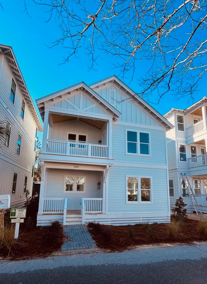 Beautiful new construction 4 bd 4.5 bath home in the gated community of Treetop. Treetop offers the unique ability to exit straight onto Hwy 98 or exit to the South into Seacrest and onto Hwy 30A. Seacrest Tram picks up next door to the home and provides free shuttle service to the the beach. Plus this home backs to the community pool.
1st floor includes gorgeous kitchen with matte white Cafe appliances, family room, powder bath and ensuite bedroom. 
2nd floor includes spacious gameroom, master suite with freestanding tub,oversized laundry room and ensuite guest bedroom.
3rd floor includes generous sized bedroom plus bunks and oversized bathroom.

Beautifully appointed deco walls throughout the home to customize certain spaces. 

Construction due to completely before end of 2023