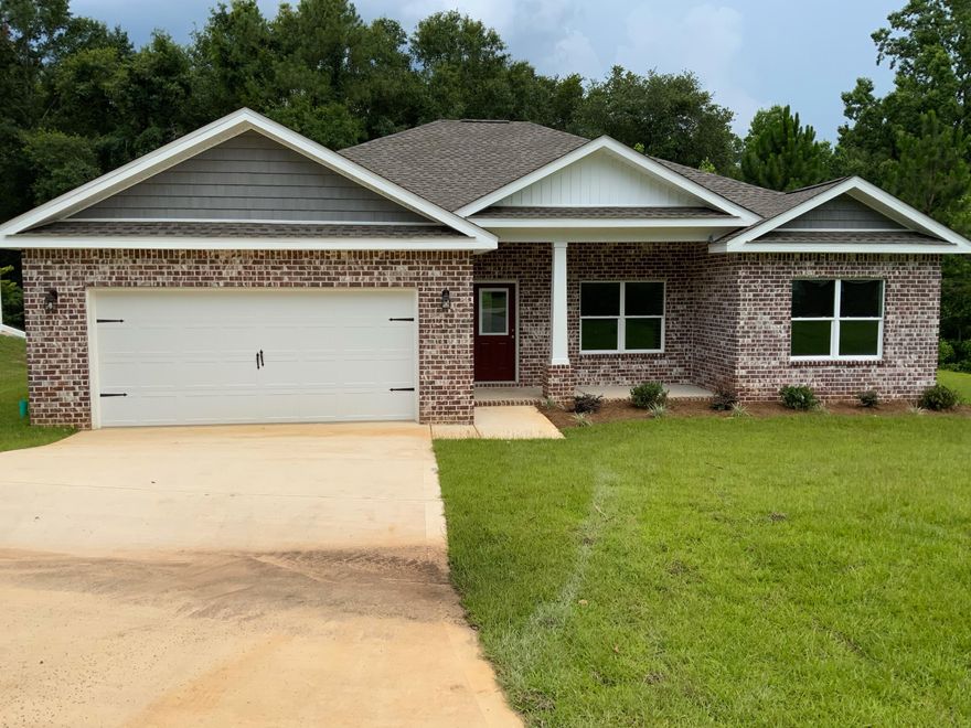 LOCATED ON QUIET CUL-DE-SAC STREET NOT FAR FROM BAKER SCHOOL, THIS NEW CONSTRUCTION HOME FEATURES  4 BR, BOTH FULL BATHROOMS HAVE DOUBLE VANITIES, LARGE LAUNDRY ROOM, EAT-IN KITCHEN WITH PANTRY, WORK ISLAND W/SEATING, MASTER BATH HAS OVERSIZED TILED SHOWER, MBR HAS WALK-IN CLOSET.  COVERED REAR PORCH FOR RELAXING IN THE EVENINGS. THIS QUIET 20 LOT S/D IS LOCATED RIGHT OFF BUCKWARD ROAD-ACROSS STREET FROM PRICE FARMS.ESTIMATED COMPLETION DATE May 28 2021