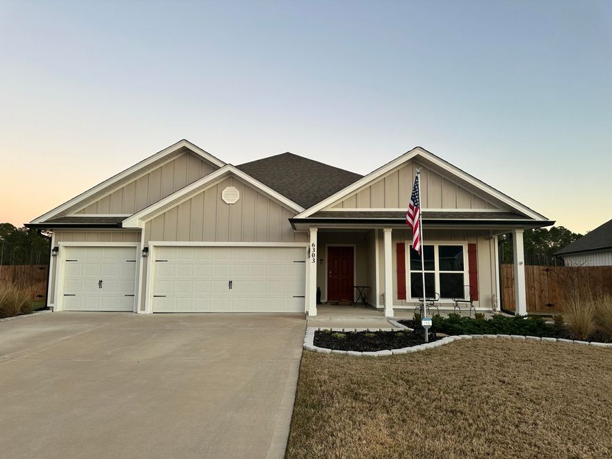 &#127969; Your Perfect Gulf Breeze Escape Awaits at 6303 Jenks Dr! &#127754;This exquisite 4-bed, 3-bath home in Forest Bay Estates is more than just a house--it's a lifestyle upgrade! Built in 2022, it offers over 2,200 sq. ft. of modern luxury, plus a price reduction that makes it a can't-miss opportunity.Whether you love to cook or entertain, the 8-ft island, granite countertops, & stainless steel appliances make meal prep a dream. Retreat to your walk-in closet, soaking tub, dual sinks & separate shower. The fenced yard, pond views & enclosed lanai create a serene setting for morning coffee or evening gatherings. And with side-yard boat storage, adventure is always within reach!&#128197; Schedule your tour today and step into your dream lifestyle!