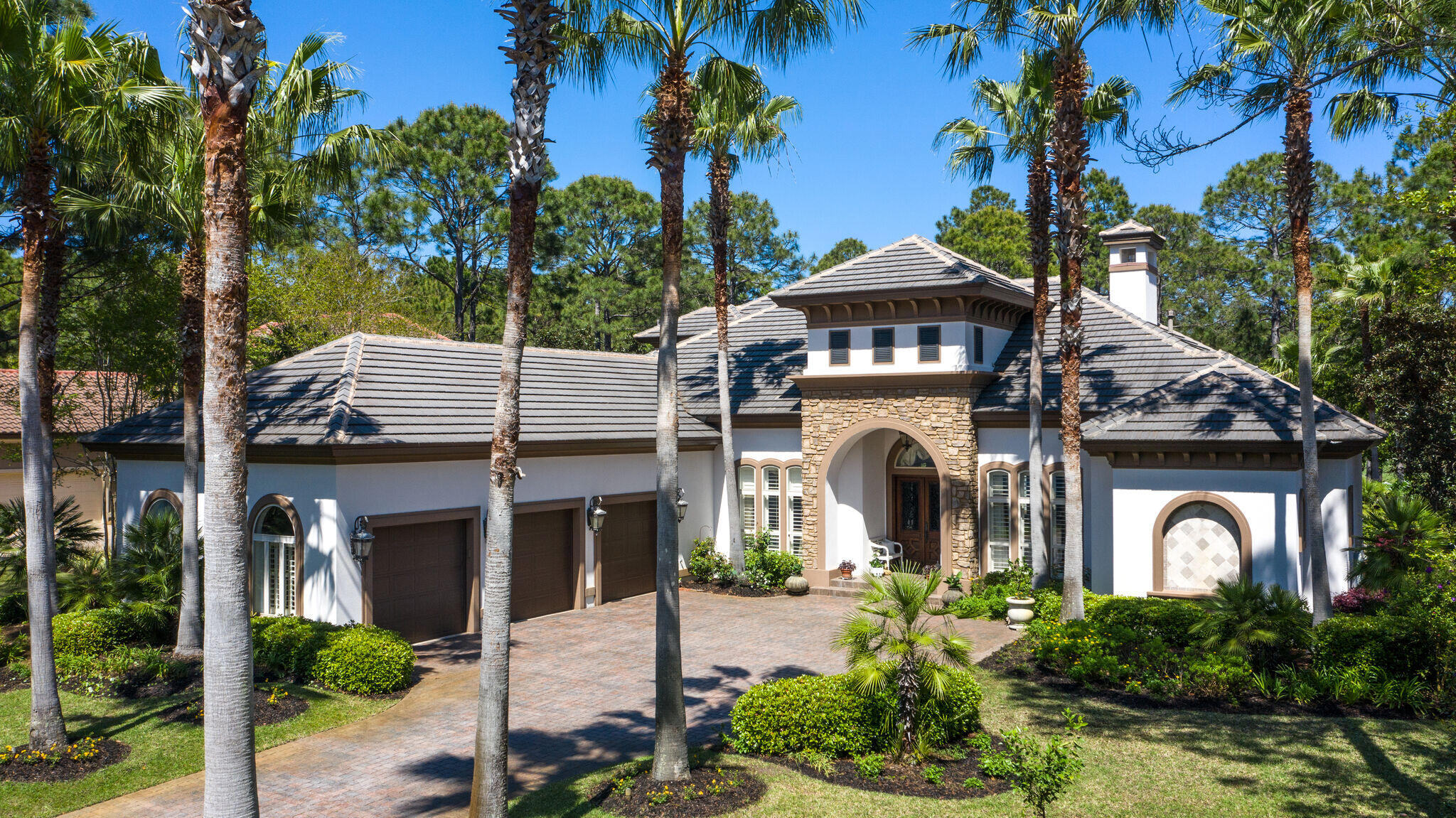 Pristine Ravenwood home located in the Exclusive Burnt Pine neighborhood at Sandestin Golf & Beach Resort. Constructed by Premier builder Boswell Homes with so much attention paid to every detail throughout. The Gourmet Kitchen includes stainless steel chef-grade appliances, refrigerated wine cellar, and large island perfect for any gathering. The primary suite is located on the main level, with private sitting area, ensuite bath, spacious dressing area with large walk in closets. Step out into the enclosed Lanai and enjoy the pool or spa, and take in the serene views of the Raven Golf Course. Work is always a pleasure from the beautifully appointed study complete with hardwood flooring and shelving. Upstairs you will find a large Guest Suite and a Bonus room- currently a game room, both
