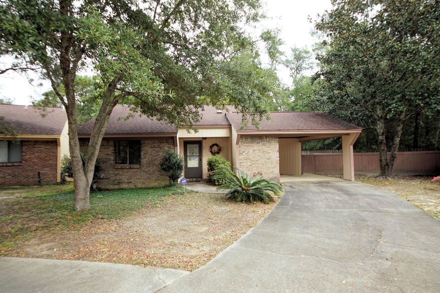 Are you ready to own a home in a prime location in Niceville? This is it! This custom built home is situated on a cul-de-sac minutes from all of the areas schools including Northwest Florida State College not only offering a first class education, but also theatrics at the Mattie Kelly Arts Center, Exciting sports games, and well maintained trails. It is also a 5 minute drive to Eglin's Golf Course and 3 minute drive (or short walk) to the Children's Park. Also just a short 25 minute drive to the sugar white beaches of Destin! The features don't end with the location. The home was built by Joel Parton, a builder well known for his craftsmanship. Upon entering the home you will immediately notice the tall cathedral ceilings in the living and dining room.