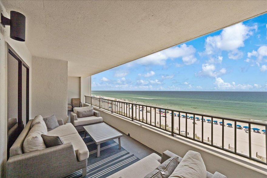 Arguably the Best Balcony view of the Ocean on all of Okaloosa Island.Introducing a beautifully renovated sixth-floor unit, featuring 2 spacious bedrooms and 2 bathrooms, encompassing a generous 1,453 sq ft of living space. This property is sold fully furnished, with brand new flooring throughout, complemented by stylish indoor and outdoor furniture.Enjoy stunning views from the expansive 30-foot balcony, perfect for relaxing and entertaining. The fully equipped kitchen comes complete with a microwave and dishwasher.Both bedrooms are generously sized, with the primary suite offering a gulf-front balcony and a large closet. For added convenience, the home includes a full-size washer and dryer.Located less than 8 miles from Fort Walton Beach and Destin, you'll have easy access to variety of shopping, dining, and entertainment options.
Proven track record as a successful vacation rental!