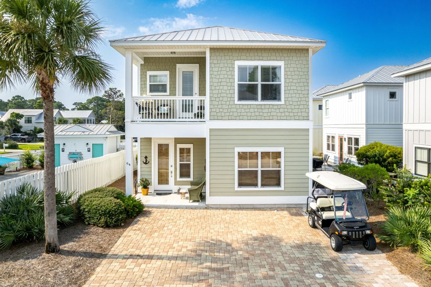 Welcome to your dream beach retreat at 64 Emma Huggins Lane in the sought-after Gulf Reflections community! Ideally located just moments from the sugar-white beaches and the vibrant shopping and dining scene of Gulf Place on 30A, this beautifully appointed home offers the perfect blend of convenience and coastal tranquility.Situated adjacent to the community swimming pool and backing up to a lush green space, this home provides both privacy and easy access to resort-style amenities. The entire interior was freshly painted in December 2023, creating a bright, modern feel. Sold fully furnished with a few exclusions, this move-in-ready property is an exceptional investment opportunity with strong short-term rental potential. The first floor features an inviting open-concept layout, seamlessly blending the kitchen, living, and dining areasideal for entertaining. A conveniently located bedroom and full bathroom on this level offer flexibility for guests or multi-generational living. Upstairs, you'll find three spacious bedrooms, each with its own en suite bathroom, providing comfort and privacy for family and guests alike. A new HVAC system was installed in 2025, enhancing energy efficiency and year-round comfort.

Don't miss out on this rare opportunity to own a piece of paradise! Whether you're looking for a primary residence, a vacation getaway, or a high-performing rental property, this home checks all the boxes.