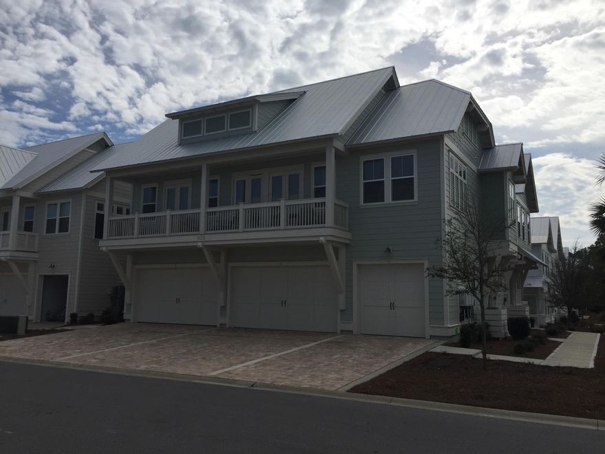 Prominence the hottest community on 30a!! The Aruba Floor plan is uniquely designed with a one car garage attached. This incredible townhome features a vast open floor plan with six windows lining the living space, that opens to the large covered porch. The Gourmet kitchen includes stainless steel appliances, Granite counter tops, and several upgrades throughout. Crown molding and tray ceilings can be seen throughout the entire townhome. The master and guest bedrooms will be found on either side of the home. The master bathroom includes granite counter tops, dual vanity sink in Master, large walk-in closet, and a frameless glass shower. Residents will enjoy easy access to resort style pools, fitness area and private shuttle service to the beaches of 30A. Across from The Hub
