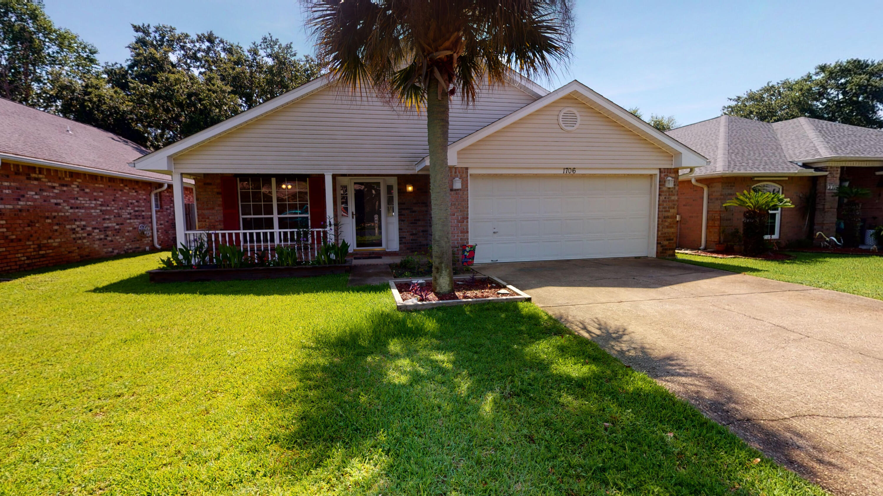 This home offers 3 bedrooms and 2 Full baths. Guest bath has a full tiled shower. Stainless Appliances in kitchen including refrigerator. New wood laminate flooring installed in entire house within the last year. Roof is less than 5 years old, New HVAC system installed in July last year, sellers just had a 13x40 concrete slab poured off back of house. Sprinkler system, metal hurricane window coverings for all windows. Great home in a great location. Buyers and Agents to confirm HOA details and all dimensions provided.