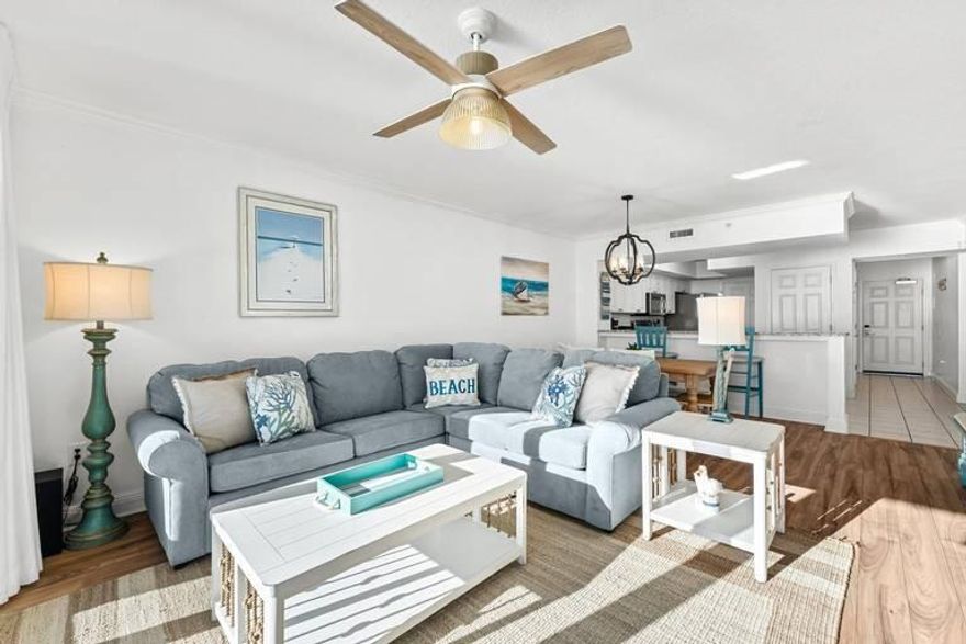 Welcome To Emerald Beach 1331! Discover Luxury Living In This Stunning Gulf Front Condo! Featuring 2BR|2BA+Bunks, This Residence Is Designed For Comfort & Relaxation And Includes New Furniture (November 2024)! The Well-Appointed Kitchen Offers Stainless Steel Appliances, Granite Countertops & Spacious Breakfast Bar Ideal For Any Culinary Enthusiast. The Gulf Front Main Bedroom Is A Serene Retreat Complete With A Private Bathroom That Includes Double Vanity Sinks, Relaxing Tub & Standalone Shower. An Additional Guest Room, Full Bathroom & Hallway Bunks Complete The Residence & Will Comfortably Sleep 8-10 Guests. Emerald Beach Is A Premier Resort That Offers A Wealth Of Amenities Ensuring Endless Entertainment & Relaxation. Dive Into The Sparkling Beach Front Pool & Get A Cocktail ---> At The Tiki Bar Or Enjoy A Refreshing Swim In One Of The Additional Pools Onsite. Satisfy Your Cravings With A Visit To Starbucks That's Located In The Building Or Browse The Surf Shop For All Of Your Beach Essentials. You'll Love The State-Of-The-Art Fitness Center & Indulge In A Variety Of Your Favorite Games That Are Available Around The Property. This Condo Truly Offers A Lifestyle Of Convenience & Leisure In The Heart Of Panama City Beach. Located Just Minutes Away From All Of The Dining, Shopping & Entertainment That PCB Is Known For. Call Today To Arrange Your Private Viewing & Make This Exceptional Condo Yours!
