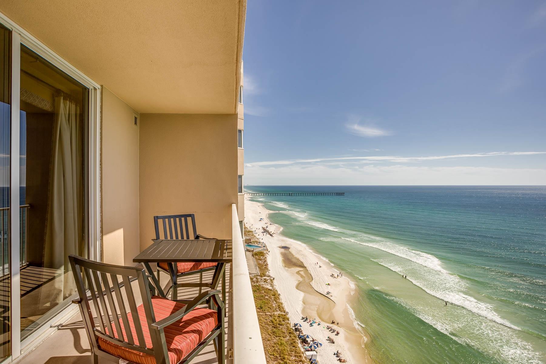 Take a look at the beautiful view of the Gulf as well as spacious living which makes Unit 1206 a must see! This 849 sq. ft. ''F'' plan unit features 1 bedroom, 2 bathrooms + hall bunks. Floor to ceiling sliding glass doors in the living area provide lots of light throughout the living areas. Unit is tastefully decorated with up-to-date tile in living and bedroom areas. This unit is exceptionally maintained as it has never been on a rental program however units of this plan rent very well!
