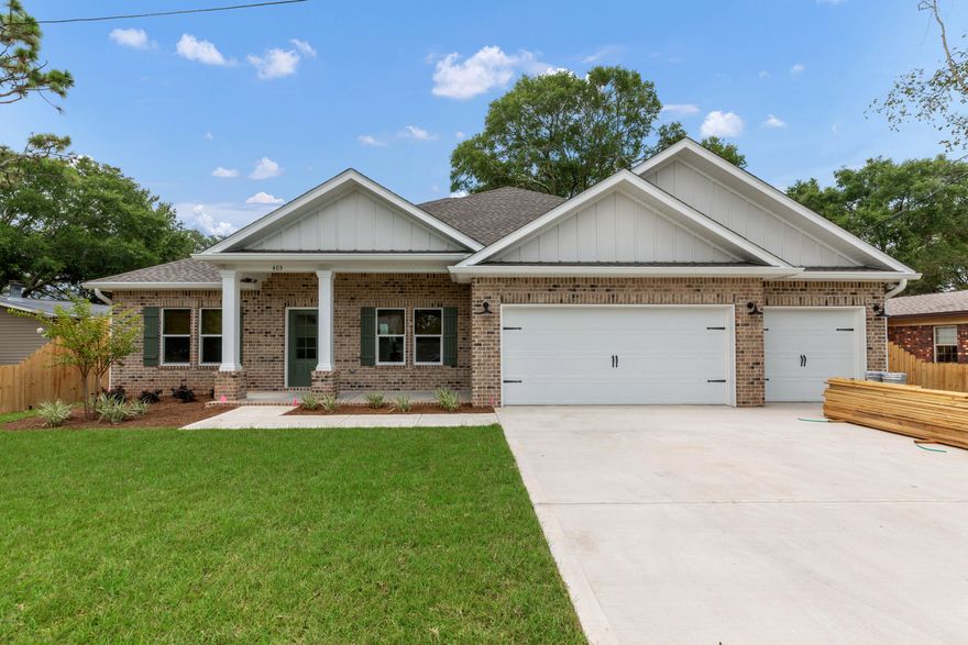 AMAZING LABOR DAY SALE!!! Buyer must close by September 30th, Builder will contribute $13,000 towards buyers closing costs, PLUS an additional $5,000 ANYBUCKS! Builder to pay Title Fees, Doc Stamps and final survey. Fence, Blinds & Fridge included. At closing the buyer can select a Yeti Haul Cooler OR a 30'' Blackstone Grill!!!! This 5 bedroom 3 bath 3 car garage home is waiting for you. The gas package includes a tankless water heater, range, dryer, furnace, grill stub. The cabinets are solid Maple front cabinets with Quartz kitchen countertops and vanities and 7'' cove crown mold in public areas and master bedroom. GE stainless steel appliances to include side by side fridge. Allergy friendly LVP flooring throughout and blinds. Landscaped yard with irrigation system and privacy fence.