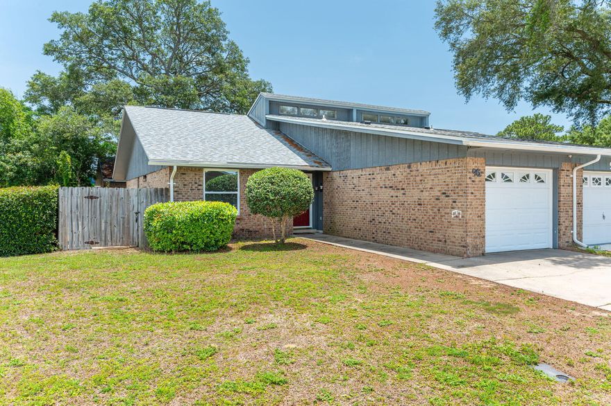 Welcome to this charming 2-bedroom, 2-bath townhome in the heart of Fort Walton Beach! Featuring vaulted ceilings and easy-care laminate flooring, this home offers a spacious and inviting layout. The fully appointed kitchen boasts ample cabinetry and storage, perfect for everyday living or entertaining. Split floor plan features a bedroom conveniently located on the first floor with a full bath featuring a tub/shower combo. Upstairs, you'll find a second private bedroom and full bath--ideal for guests or a home office. Enjoy added convenience with a single-car garage, washer and dryer hookups, and a fully fenced-in backyard for outdoor enjoyment.