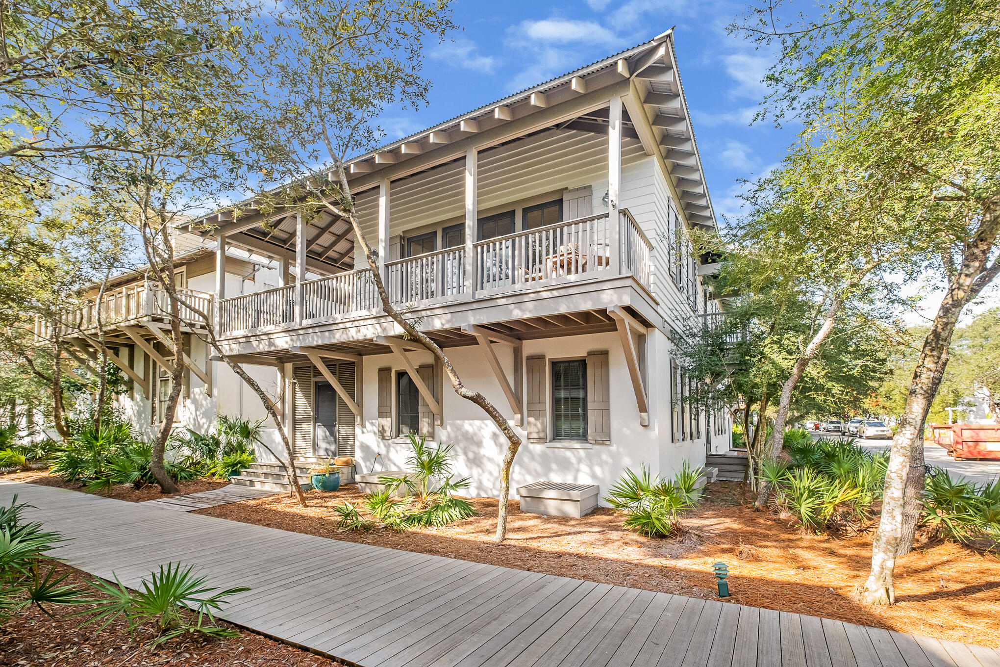 The convergence of outstanding architecture, interior design and location come together in harmony to create a beach home unique among others south of 30A in Rosemary Beach. Sophisticated in its simplicity, and content to allow guests, friends and family to recognize its Lew Oliver Design and artisanal Benoit Laurent construction, the dwelling relaxes into its prominence as a gathering place. The details of the home are unselfconscious, only appreciated as part of the same kind of magic that salt air and sea breezes weave. Plentiful natural light is shared throughout due to its thoughtful ''reverse'' floor plan that elevates shared spaces to the second level, leaving bedrooms more privately cosseted on the first level, and in the carriage house. Please confirm all data and dimensions.