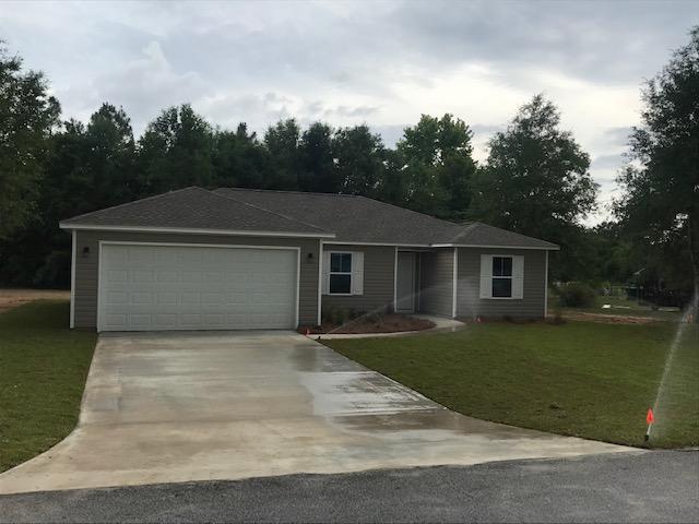 PHOTOS OF SIMILAR HOME< SAME PLAN No skimping on Quality of this home built by Local Quality Builder that is affordable - Lot is 1/2 acre - level -on the edge of town, but no CITY taxes! Solid wood Cabinetry, Granite Kitchen Counter tops. ALL flooring Luxury, ''Lock & Lay'' vinyl. Great split Bedroom floor plan , spacious guest bath, nice master bath with dual sink vanity, soaker tub as well as separate shower, Nice Walk-in Closet, inside laundry. Patio on Rear, This is an energy efficient home close in, but outside city limits so lower taxes. Nice, neutral, popular decor. Sod will be front, 10' around sides and back. Appliances will include a Micro-hood, Solid surface Range, self cleaning, and Dishwasher in Stainless with black trim. Completion date est. 3/18/2022