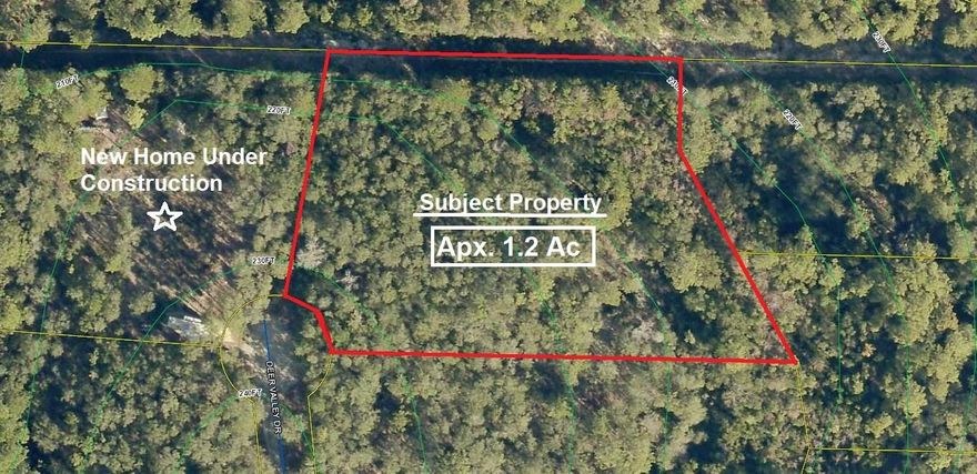 Beautiful 1.2 ac lot in growing Mossy Head area of Defuniak Springs. This lot is located at the very end of cul-de-sac on a private road, with only 12 lots on the road. No mobile/manufactured homes allowed. Public water is available through Mossy Head Water Works (base price for tap is $3,220). Power runs along this street; septic tank would be required. This is a beautiful homesite and slopes towards the back for beautiful views once cleared. Jones Branch creek runs through the back NE corner.