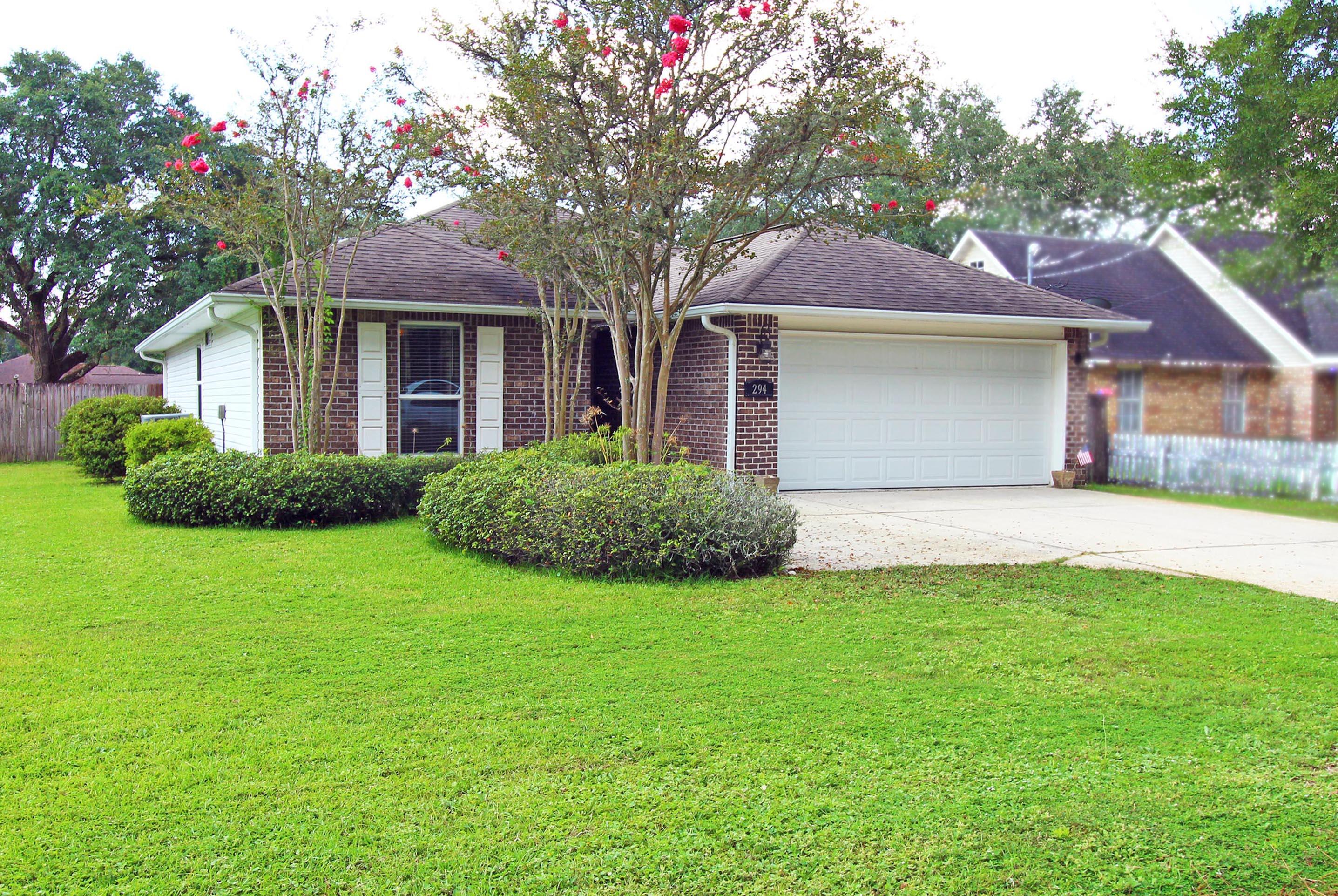 This charming single-family house offers a spacious 1,692 square feet of living space, perfectly designed to cater to your lifestyle needs.Step inside to discover a delightful blend of comfort and style, entire inside of home has been freshly painted. This home features two generously sized guest bedrooms and Master bedroom with a walk-in closet and full bath boasting a walk-in handicap shower and a double sink vanity. Master walk in close is a must have. The guest bathroom is well-appointed with double sink vanity, shower/tub combo and linen closet located between the guest bedrooms. This homes layout boasts a seamless flow with ceramic tile flooring throughout, enhancing the home's warm and inviting atmosphere. The heart of the home is the thoughtfully designed kitchen, ideal for culinary enthusiasts. It showcases sleek granite countertops, a convenient breakfast bar, and a suite of stainless-steel appliances, including a dishwasher, electric oven, and built in microwave. The breakfast bar overlooks into the dining room, complete with a pantry and a window over the sink. Dual pane windows and window treatments throughout the house ensure energy efficiency and privacy, while central air conditioning and heating provide year-round comfort.
Outdoor living is a joy with a covered patio and plenty of back yard space, fenced for privacy, double gate entry with room to park a small RV or boat. Sprinkle system and lawn pump installed for easy watering.
Practical amenities include a dedicated laundry room equipped with a washer and dryer and storage space off the two car garage that includes a private storage room. There is extra driveway space for overflow parking. This property is more than a house; it's a place to call home. Don't miss the opportunity to make it yours! Original Roof 2010, New HAVC 2024 and water heater is original 2010.