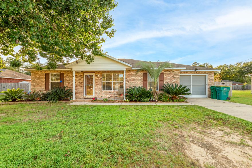 Lovely home nestled in the country with a large backyard great for kids and family cookouts! Perfect for a starter home or empty nesters, this ALL BRICK 3 BED 2 BATH home is situated on a .26 acre level lot in the Auburn community. You will fall in love with this home the minute you walk in the door with the luxury vinyl flooring and beautifully painted walls. This home has it all with a split bedroom floor plan; kitchen pantry; walk-in closet in master bathroom. Plus a front storm door, single car garage, large level backyard which is privacy fenced and back patio. Set up your showing today before it's to late.
