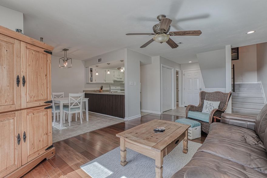 Recently updated 2 bedroom, 2 full bathroom townhome right in the heart of Destin!  Upon entering the property you will immediately appreciate just how well this home has been maintained.  The interior has just been freshly painted throughout.  Brand new light fixtures and carpet in the bedrooms have just been installed.  Brazilian walnut flooring is featured in the main living space.  Both full bathrooms have been updated.  A brand new privacy fence surrounds the welcoming back patio area.  This home also has updated doors and windows which are hurricane impact rated.  Considering the close proximity to the public park, boat launch at Joe's Bayou, and everything that Destin has to offer being just a short drive away, this property has it all!