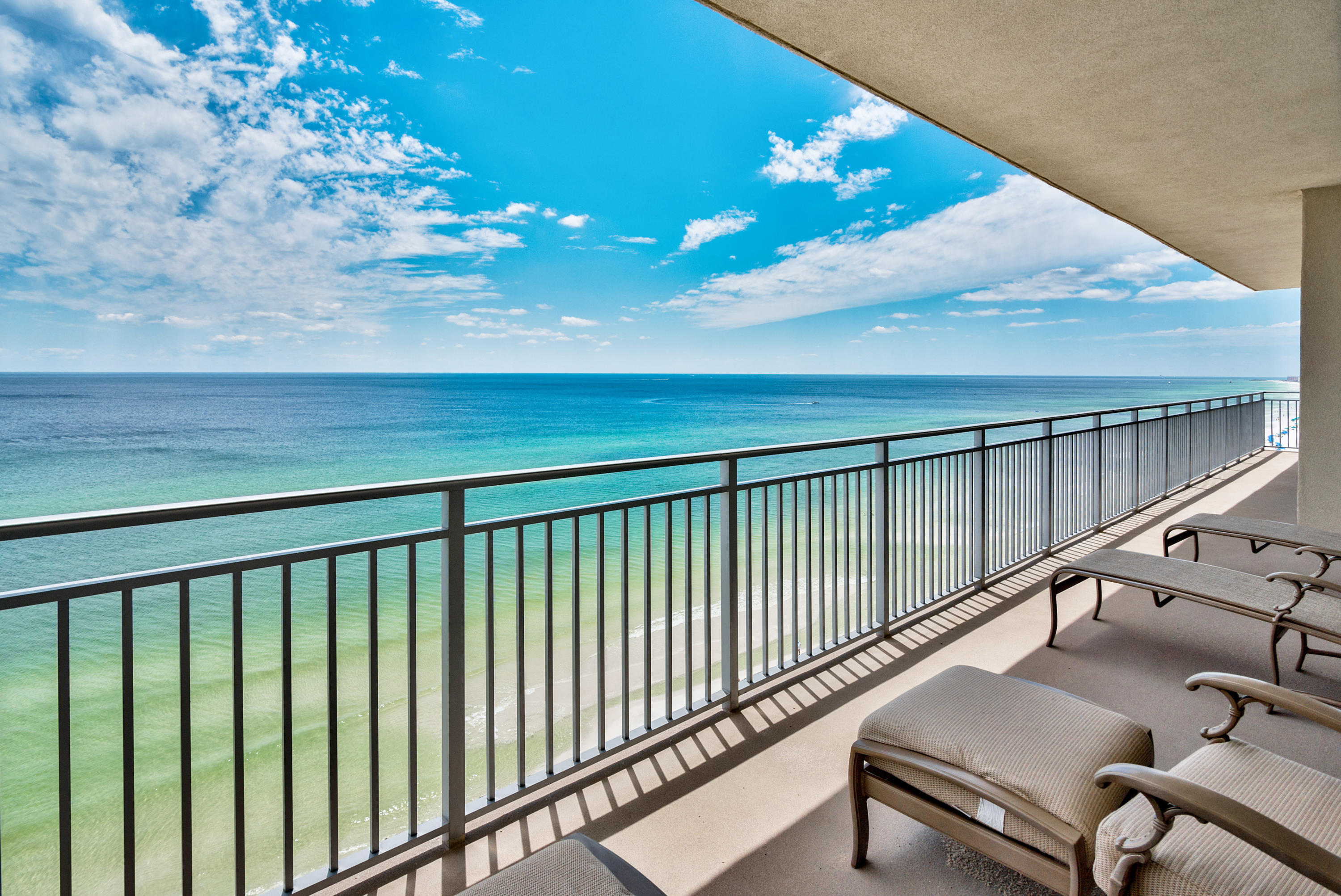 ''STANDING OUT'' above the rest! This exquisitely designed and elaborately appointed residence was professionally decorated in 2013. Inviting hues and textures of the stunning coastal chic decor provide for the perfect beachside experience and lifestyle. Showcasing four bedrooms and four baths, this residence boasts floor to ceiling glass windows and doors ensuring expansive and astonishing vistas of the sugar white sand and glistening Gulf.