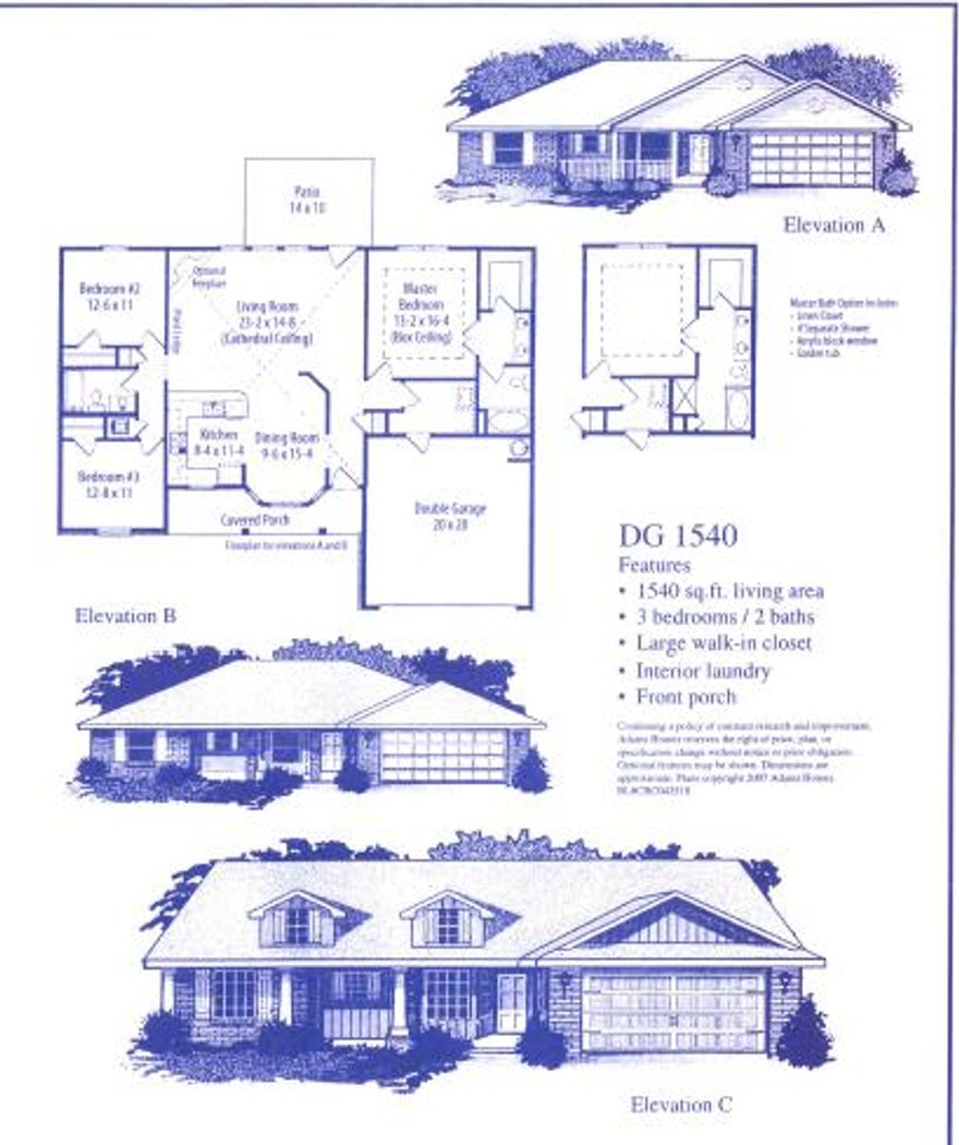 One of Adams most popular floor plans! Beautiful 3-bedroom/2 full bath home, featuring a gorgeous floating plant shelf separating the living room and the dining room in this stunning open floor plan. The colors that have been put in this home are up to scale and the latest thing. Adams offers Landscaping package with fully sodded yard to the quaint curb appeal and the beautiful large backyard. Also in the master bath enjoy the large garden tub and separate shower. This could be your brand new home!! Adams Homes pays closing costs and provides a 1yr home and 10yr builders warranty.