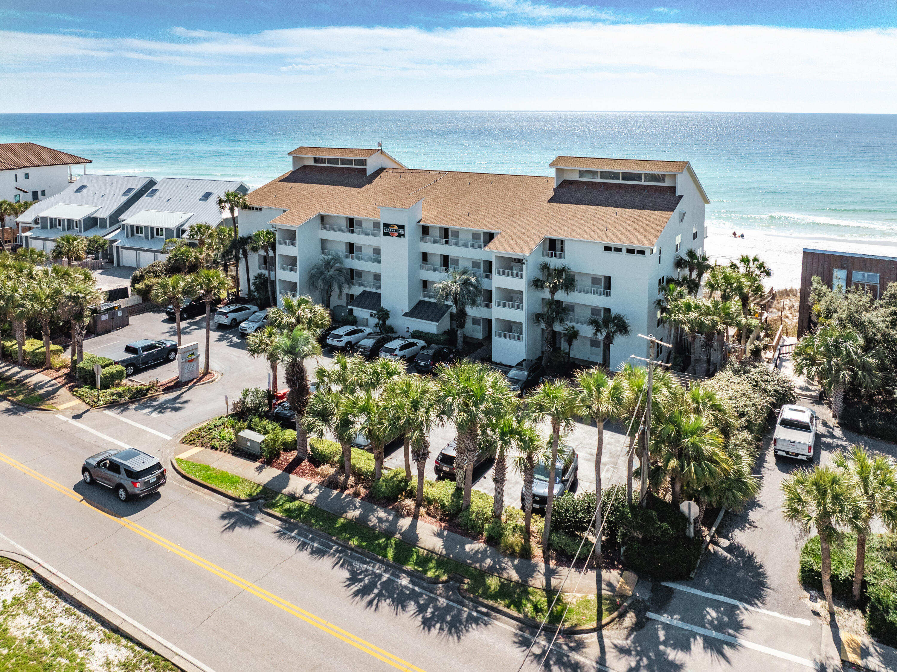 NEW LISTING! FURNISHED! TURNKEY! UPDATED UNIT! This updated gulf-front first floor Cabana Club condominium relishes breathtaking vistas of the Gulf of America and the coveted white sugar sand beaches of the Emerald Coast in Destin, Florida. This condominium offers 1,100 square feet, one bedroom, and one and 1/2 bathrooms. In 2022-2023, some building and site improvements were made to the Cabana Club Condominium; in addition, the Seller improvements to the condominium to include updating flooring, painting throughout, kitchen, bathrooms, appliances, and more! Enjoy the open kitchen, living, and dining space makes a great space for gatherings, two unassigned parking spaces, additional storage space near the entrance of the unit! Experience the sea breezes and hearing the... waves while in your condominium or lounging on the private balcony.
Caban Club Condominium does permit short-term rentals and is in a highly desirable part of Destin's beloved Crystal Beach along Scenic Highway 98. Conveniently, several restaurants are only a walk away and a short drive to great shopping, entertainment, Henderson Beach State Park, and all the best attractions of the Emerald Coast! Subject property is being sold furnished; some exclusions shall apply. Call to schedule your private showing today!