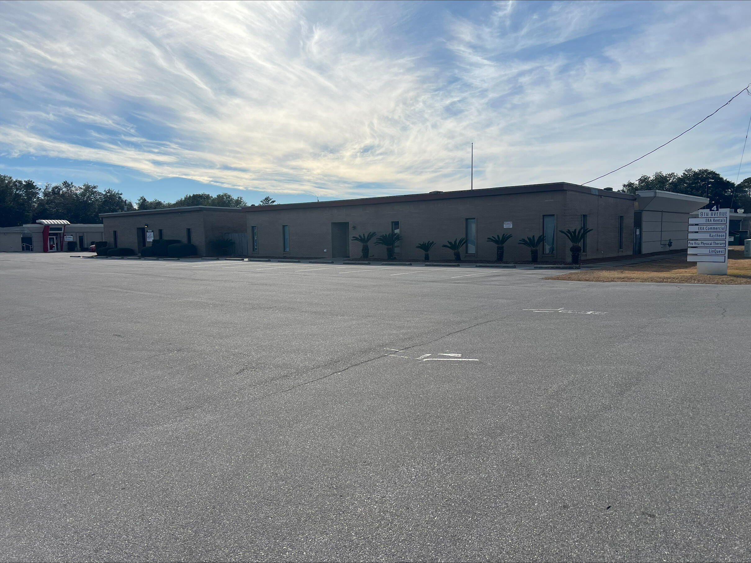 Bring your business to Shalimar. Located across the street from the new county services building. This is a secure stand alone building in the 4 9th Ave professional office complex. Possible for retail operation, too. Has a waiting room/lobby, receptionist and file room, 8 large offices, 2 bathrooms. Owner open to interior modifications and exterior paint.