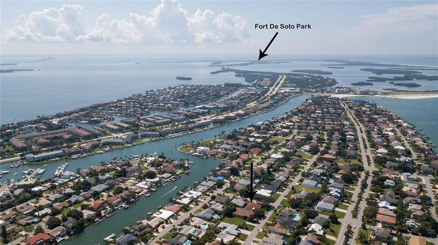 Tierra Verde FL. Island Community, Gulf & IntracoastalSeller is in the process of separating the lots, so the lots can be sold separately if buyer prefers.*** Come live in paradise where others vacation and move into this rare DOUBLE LOT 3 bedroom, 3 bath, 2 car garage pool home on the island of Tierra Verde. The home recently underwent many upgrades totaling over $210,000. The extra full lot can be converted back as a separate lot to build another home on. Or just keep it for all your large toys and extra entertainment space. The major upgrades/updates included a birdcage to enclose the private walled in pool area and outdoor kitchen, the master bathroom, the guest bathroom, and the kitchen upgraded to a Chef's preferred gas range. The homeowner also purchased the empty lot next door
