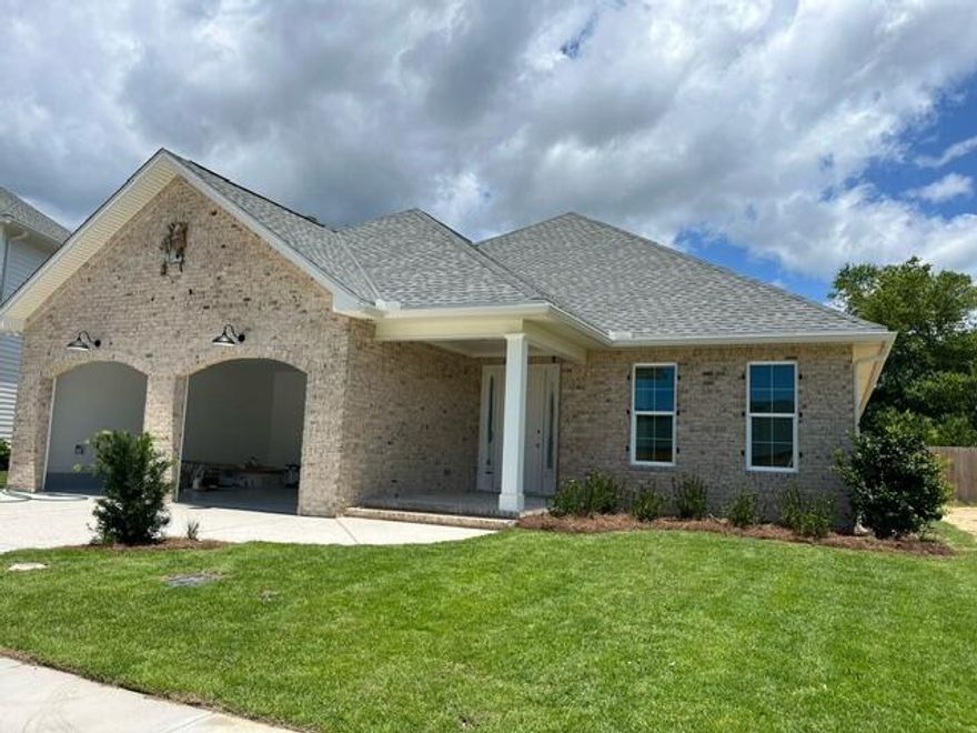 EAGLES LANDING New Construction HOME!  Visit the model to learn more about Eagles Landing.  This home features 4 beds-3 full baths, split bedrooms, gorgeous interior to include: 8' doors, LVP & tile flooring, quartz counter tops, soft close cabinetry & drawers, Bosch stainless steel appliances (frig, microwave, dual fuel convection range & dishwasher), tankless gas water heater, tiled showers, impact windows & doors, smart panel for tech, finished garage, screened porch, patio & much more! Landscaping & irrigation included. Buyer to verify all deemed important info.