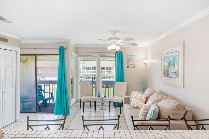Divinity at it's finest in the heart of Destin, Florida.  This 2nd story, 470 square foot studio condo, lies nestled on a 43-acre amenity rich resort.  1100 ft of sandy white private beach access, 5 swimming pools (2 heated), 6 tennis courts, a boat launch, 9-hole (3 par) golf course, canal views and breathtaking sunsets. Louisiana Lagniappe is a must try restaurant inside the resort, or you can eat at Rick's Sand Trap Beach Bar & Grill on the beach side.      This  unit  is 100 ft from one pool, has sleeping arrangements for 4, a stackable washer & dryer in the unit and comes fully furnished!   Make it your primary home, or use it as the perfect investment opportunity.