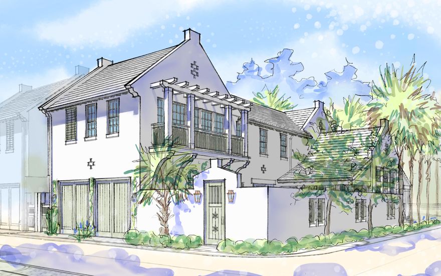 Entered for Comp Purposes. This Somerset Home in the GG Block, features streetscapes characterized by white garden walls that open onto a rugged natural landscape. A neighborhood that is bit more ''Country'' than ''Town.'' Much emphasis was placed on outdoor living with an open arrangement of interior spaces extending outdoors with garden rooms and courtyards shaded by trellises and arbors. Outdoor gathering places with firepit alcoves, water features, thoughtfully placed pools, covered summer kitchens and bars, and screened garden rooms are designed to maximize each property's use and enjoyment. This Homesite fronts the 20-acre Nature Preserve, in close proximity to the The Silva amenity to be delivered in the GG Block. The Silva will be comprised of a central event lawn, an enclosed pavilion opening onto the event lawn, pool, and covered terrace with bar and caf??.