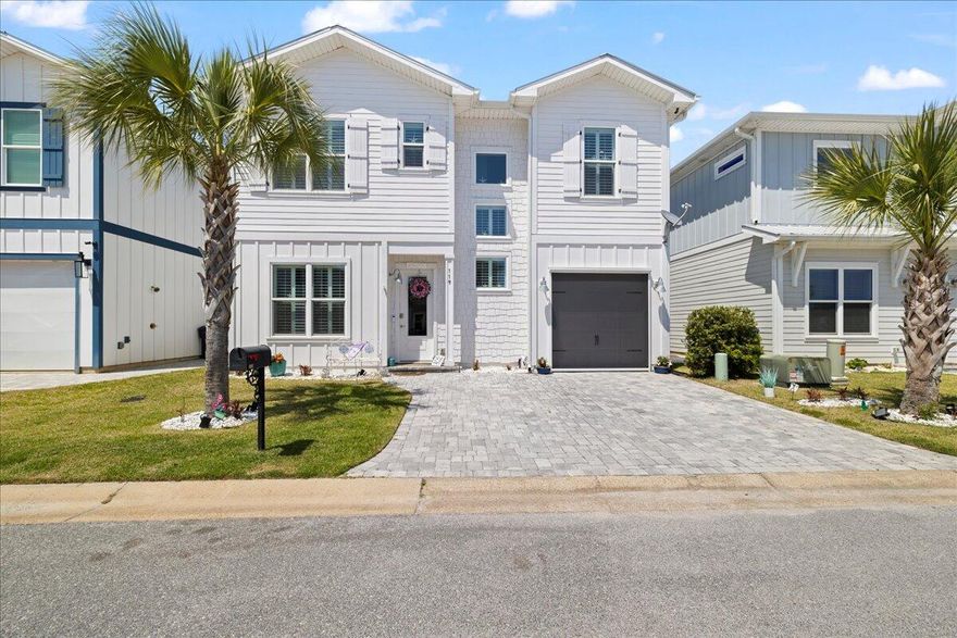 CUSTOM BEACHSIDE BEAUTY WITH POOL AND DESIGNER FINISHES!Located just a short stroll to the beach and minutes from 30A's premier shopping and dining, this custom-built home blends luxury and comfort.  The 10' ceilings and open-concept floor plan is ideal for entertaining, featuring the upgraded flooring, custom cabinetry, impact windows and doors, plantation shutters and advanced media. The spacious primary suite is upstairs joined with two guest rooms and bathroom.  A large laundry room adds convenience, while the garage boasts an epoxy floor, retractable screen, additional highlights include a tankless gas water heater and water softener system.This home offers the ultimate in beachside living and close to everything you love about the 30A lifestyle.