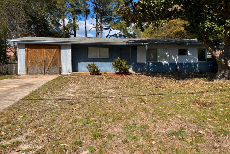 Single-family home featuring 4 bedrooms and 2 bathrooms with approximately 1,100 sq ft of living space. Fenced backyard, city water and sewer. Terrazzo flooring throughout. Original kitchen, bathrooms, and windows. Plaster walls and ceilings. Exterior block construction. Roof is 10 years old, HVAC unit and hot water tank are 6 years old. Great opportunity with solid structure and potential for updates.