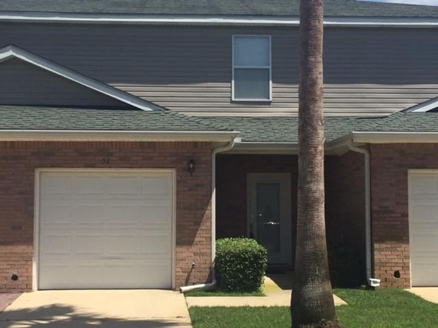 Adorable townhome in the heart of Destin, 3 bedroom, 2 and 1/2 bath - 1 car garage. Close to beaches and the harbor of Destin. Freshly painted all tile downstairs, carpet on stairs and upstairs. New air conditioning system installed June 2017. Master bedroom has 2 closets and a private bath with vaulted ceiling. Two additional bedrooms upstairs with hallway bath. Neighborhood has underground utilities, and a neighborhood pool. Covered back patio and back yard area. This won't last long!!!