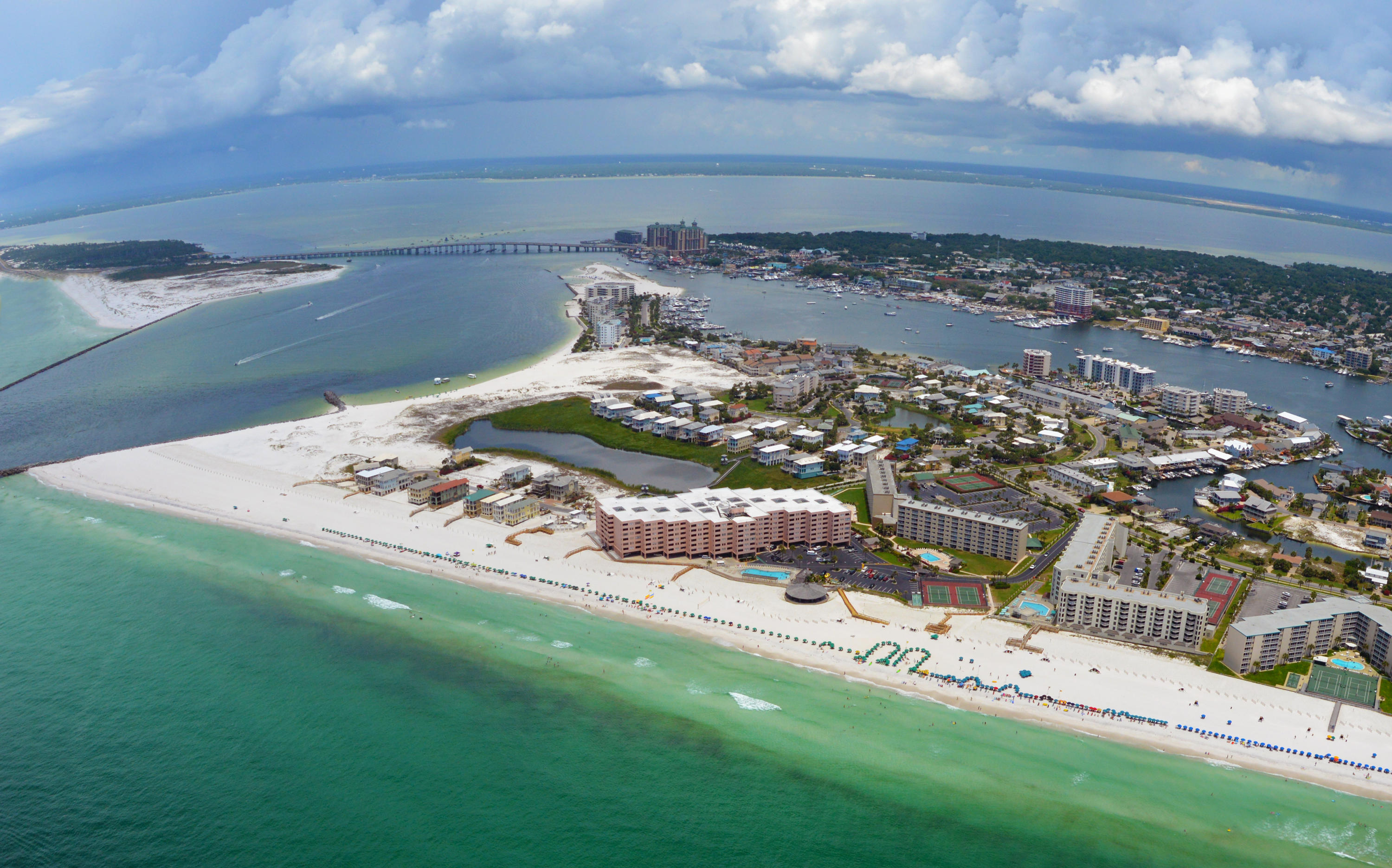 Back on the market and REDUCED $50,000+. Outstanding three bedroom corner unit on the gulf side. Many upgrades including stainless appliances and gorgeous granite counter tops in kitchen and bathrooms. Jetty East has world class amenities and the BEST location in Destin. Jetty East has nearly 800' of pristine beachfront and is a gated community with 24 hour patrol service.