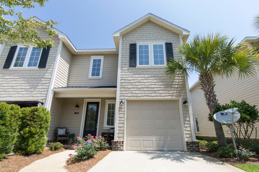 Charming, never rented END UNIT townhome is now available in Church Street Village. Ample natural light, a privacy fence and a one car garage make this a rare a find. Conveniently located -1/4 mile west of Highway 393 and only about 2 miles to multiple beach accesses and the Town Center of Gulf Place. This METICULOUSLY MAINTAINED home is the LOWEST PRICED HOME in the community. Offering 3 Bedrooms, 2.5 Baths and a ONE CAR GARAGE... this is the perfect investment for low maintenance full time living, a second home or even an investment property. Homes rent from $1800- $2400/month and landscaping is included in the HOA fees. The amenities, open floorplan and location are features that make this a fantastic opportunity!