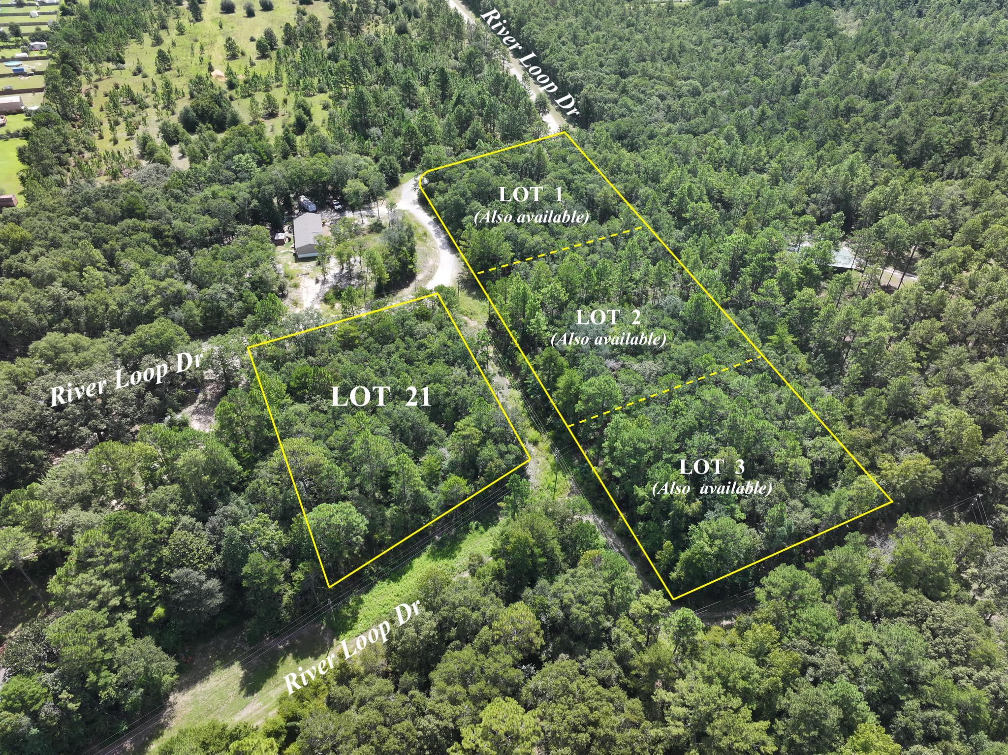 Vacant wooded Lot 21 is located in Riverchase Retreat. This private community offers a common area with access to the Yellow River for boating, fishing, kayaking, and other outdoor activities. Rural Residential zoning provides flexibility when deciding what to build on this approx 1.02 acre lot in Flood Zone X. No Utilities in place. Electric service is available in the area through Chelco; water and sewer utilities would come from private well and septic. Buyer to verify dimensions, zoning, and any other information deemed pertinent to buyer.