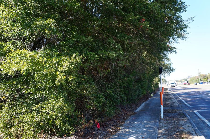 LOCATION! LOCATION! Rectangular Piece of Land that is actually 4 Lots Undivided (per seller). Wooded. Very few opportunities like this. Great Visibility for Your Business!