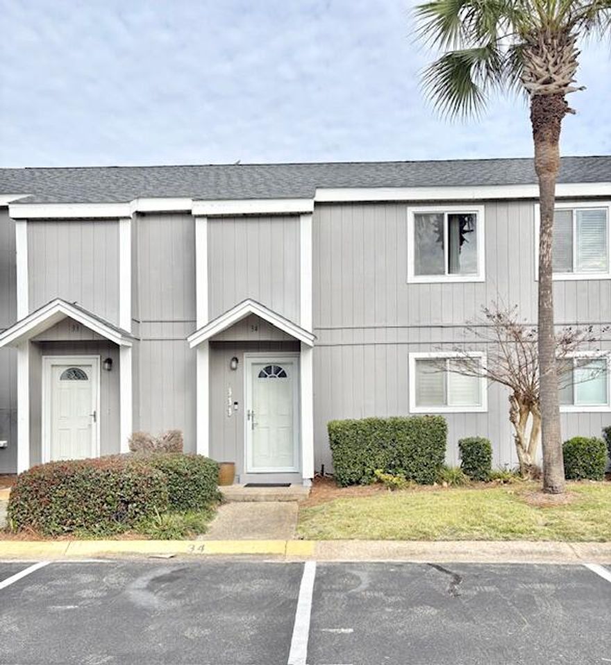 Must see!!   Value priced 3BR/ 2.5B  fully furnished  1289 sq ft townhome Located south of Hwy 98 on the beautiful  tropical  landscaped 114 acres of Southbay By The Gulf.  A 109 Townhome Resort amidst lake and gulf front access and views. This family oriented, pet friendly beach resort offers both patio and deck 2 and 3 story townhomes. New Photos coming soon!