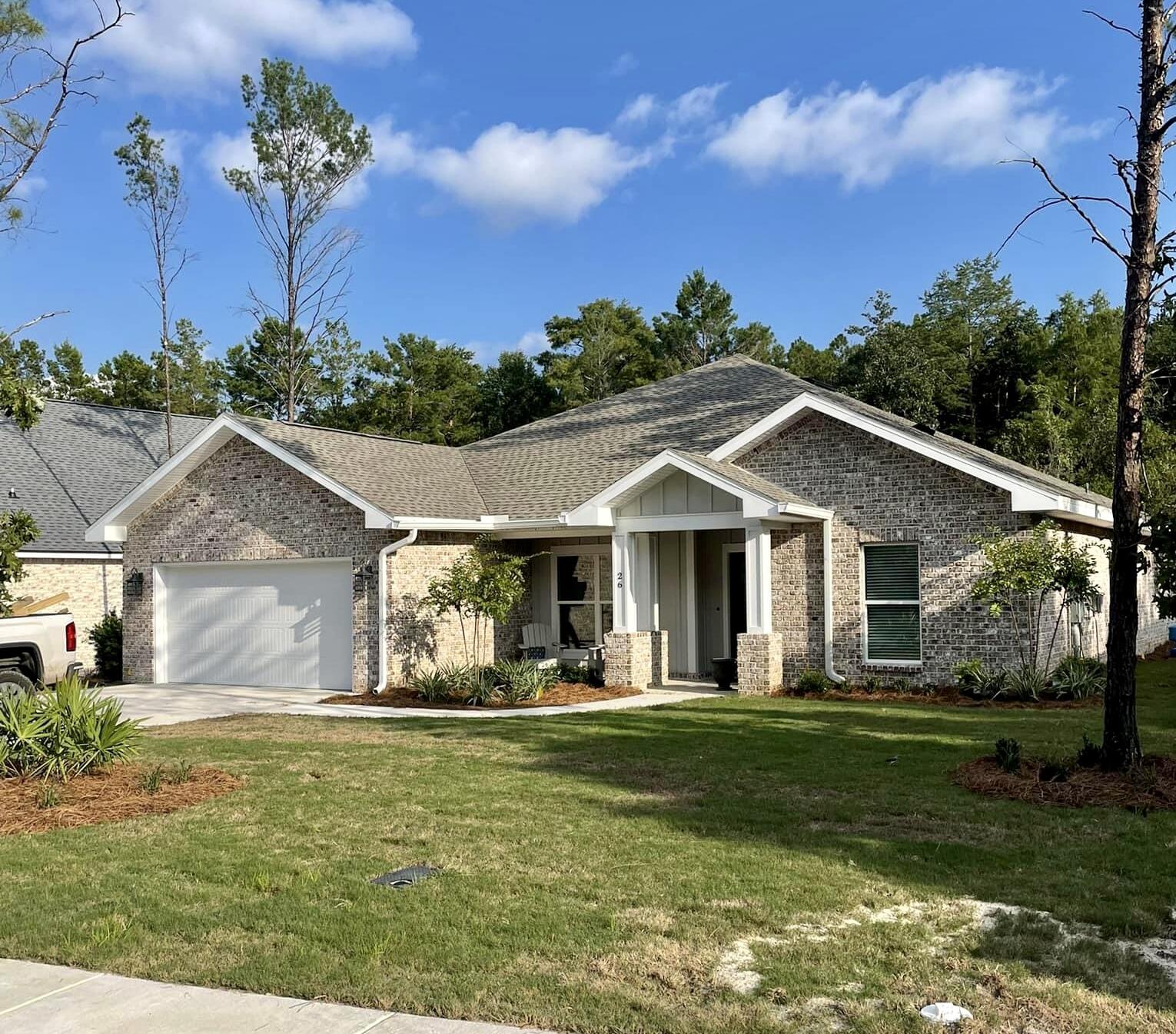 Beautiful new construction home in Seasons at Hammock Bay! This 4 bed 2.5 bath offers a great split floor plan with a large living room and kitchen that are great for entertaining or spending time with family. The kitchen offers double stacked white shaker cabinets, stainless appliances and granite countertops. Luxury vinyl plank throughout. Come check out what Hammock Bay has to offer! Pools, tennis courts, pickle ball courts, walking trails, gym, pet park, playground and so much more!
