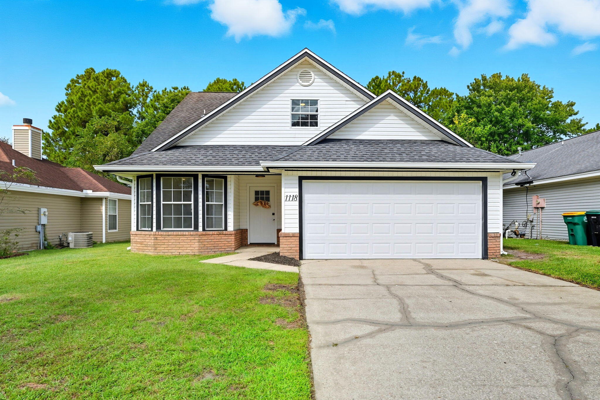 Completely renovated and move in ready, this Wright home offers modern luxury with a large in-ground pool featuring a new liner and a private backyard that backs up to trees for serene living & no homes directly behind you. Inside, you'll find high-end finishes throughout, including sleek waterfall quartz countertops, a cozy fireplace, and beautiful LVP flooring.Its convenient location is great for those commuting to Hurlburt or Eglin & wanting to be close to shopping and dining options. The functional yet open layout provides both a dining room and a breakfast nook surrounded by windows, perfect for gathering and everyday living. The split floor plan gives the primary suite privacy on the first floor, complete with a tiled shower and his and her sinks, while the remaining bedrooms and a large bonus room are tucked upstairs.
Blending modern style with a warm, welcoming feel, this home checks every box: upscale, spacious, and designed for comfort.
Roof 2016, HVAC 2022, WH 2022, No HOA
