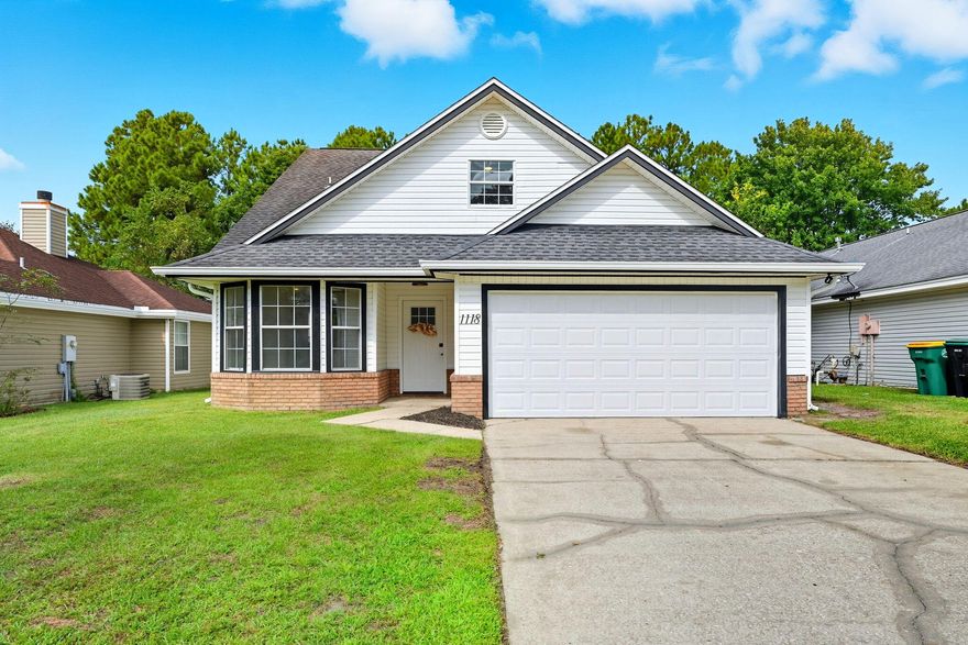 Completely renovated and move in ready, this Wright home offers modern luxury with a large in-ground pool featuring a new liner and a private backyard that backs up to trees for serene living & no homes directly behind you. Inside, you'll find high-end finishes throughout, including sleek waterfall quartz countertops, a cozy fireplace, and beautiful LVP flooring.Its convenient location is great for those commuting to Hurlburt or Eglin & wanting to be close to shopping and dining options. The functional yet open layout provides both a dining room and a breakfast nook surrounded by windows, perfect for gathering and everyday living. The split floor plan gives the primary suite privacy on the first floor, complete with a tiled shower and his and her sinks, while the remaining bedrooms and a large bonus room are tucked upstairs.

Blending modern style with a warm, welcoming feel, this home checks every box: upscale, spacious, and designed for comfort.
Roof 2016, HVAC 2022, WH 2022, No HOA 