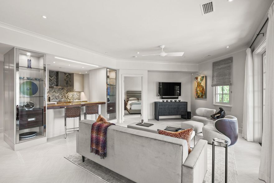 Stunning condo - completely taken down to the studs and remodeled.  All new windows, doors, flooring, kitchen, bathrooms - must be seen!  Sold furnished except for owners artwork and personal items.  Watch the world go by from your large corner balcony overlooking the Rosemary Beach town center.