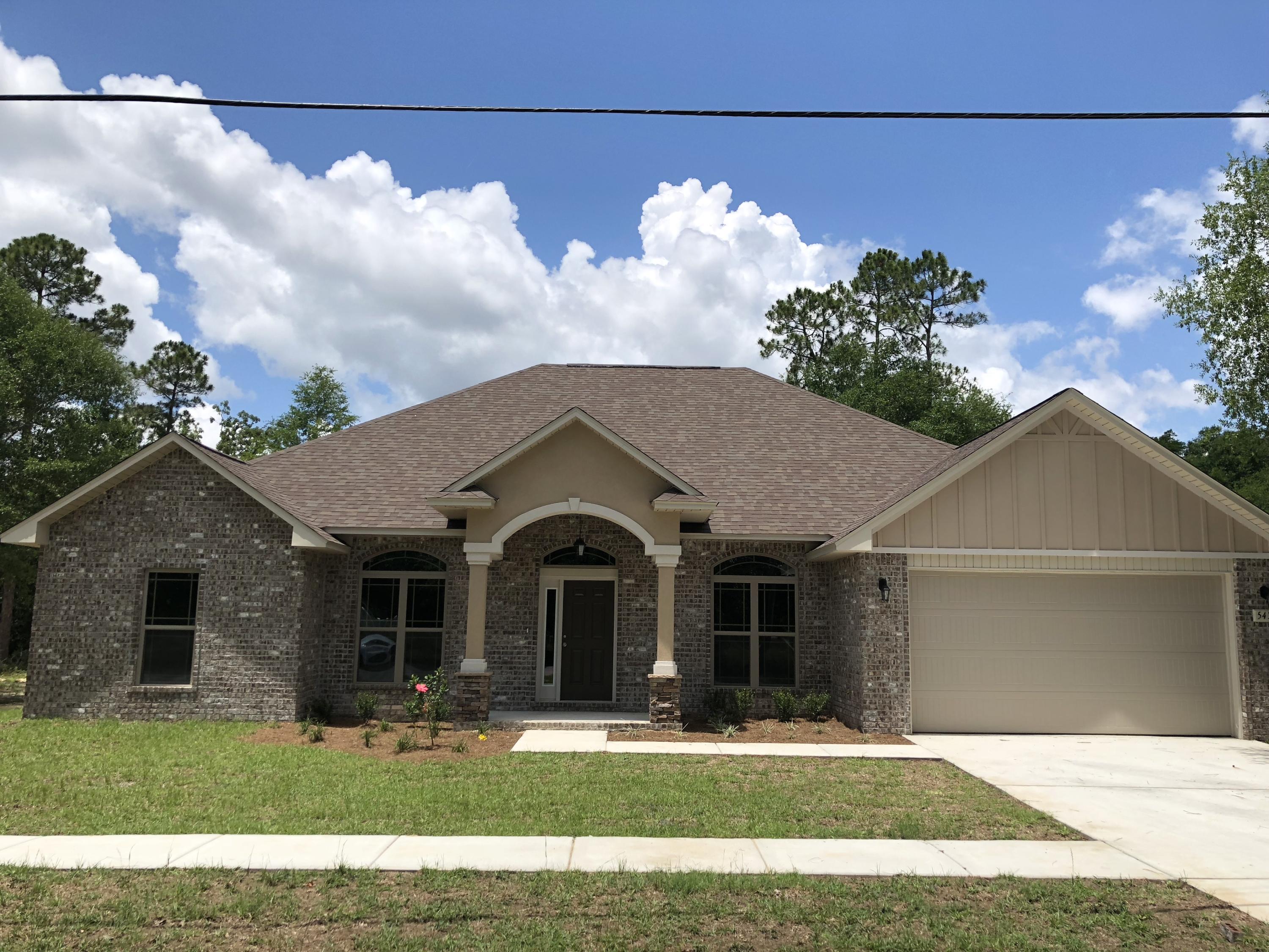 To be built: This popular floor plan features a grand 20'x20' Florida Room overlooking a private backyard with no building behind. Quality handmade maple cabinets adorn the kitchen, complimented with recessed lighting overhead and under-mount lighting over the granite countertops. The Master Suite has large walk-in closets; the Master Bath has a granite double-vanity, and the tiled shower shares a half-glass wall with the separate tiled-tub. One bedroom and bathroom are located on their own hallway, for more privacy. Plumbing fixtures are upgraded throughout the home, and 9' exterior walls raise the interior ceilings for a grand sense of space. The front porch columns have a stacked-stone base, finishing this beautiful home with a kingly look. All colors available to choose!