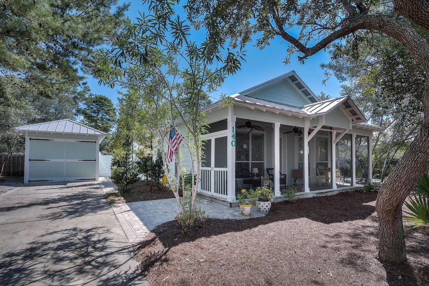 You will not want to leave the welcoming comfort of this home, conveniently located in the community of Seabreeze. The home is perfectly situated on a sunny 1/4 acre lot with canopies of trees for privacy. Enjoy the relaxing breezes on one of the two screened porches, or enjoy winding down by the fire pit. The lot has plentiful space for a pool or garage expansion. The interior of the home features three bedrooms, two of which were conveniently planned as a Jack and Jill arrangement. The home is cozy and comfortable, while the split floor plan allows space for everyone to relax. With deeded beach access for the neighborhood, this home is the best of both worlds--it could be a wonderful primary, secondary or vacation rental property. And enjoy the freedom of no HOA association or fees.